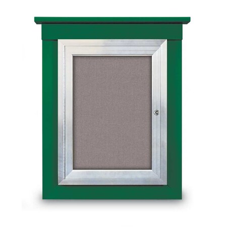 United Visual Products 60"x48" 2-Door Enclosed Letterboard, Header, Black Vinyl/Cherry UV2626HD-CHERRY-LICORI
